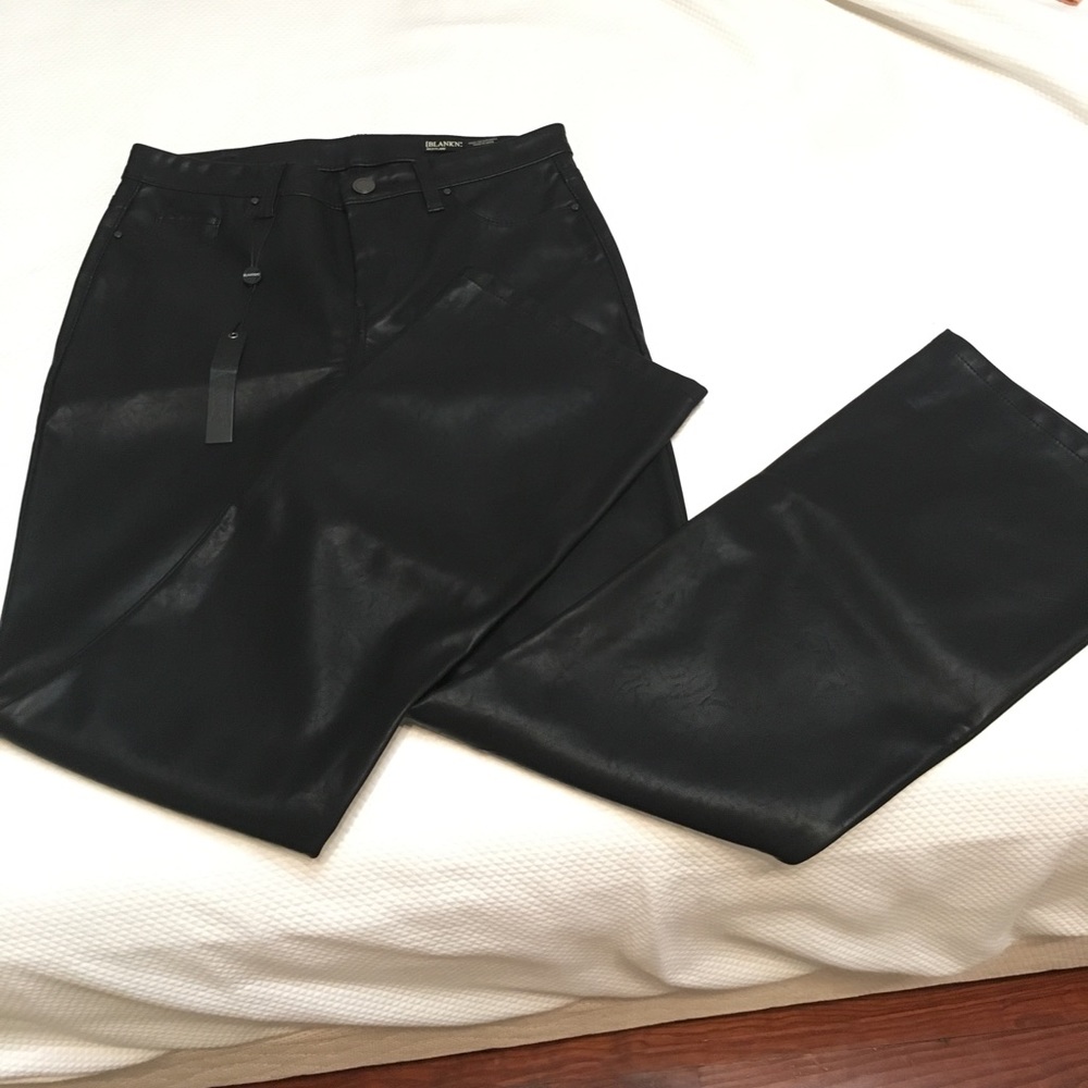 COPY - Blank Denim Kick-flare faux leather pants